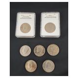 (7) JFK HALF DOLLARS