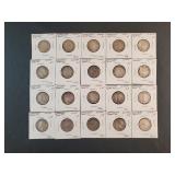 (25) SILVER CANADIAN QUARTERS