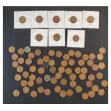 (64) LINCOLN CENTS: DATE RANGE 1909- 1939
