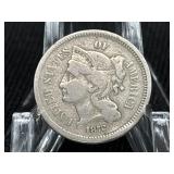 1872 NICKEL THREE CENT PIECE