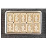 1 GRAM .999 SILVER ART BARS IN PLASTIC CASE