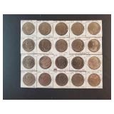 (20) EISENHOWER DOLLARS