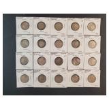 (25) SILVER CANADIAN QUARTERS