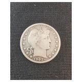 1902 BARBER HALF DOLLAR