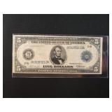1913 $5 FEDERAL RESERVE NOTE