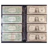 (8) SERIES 1957 $1 US SILVER CERTIFICATES
