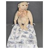 STEIFF BEAR WITH CLOTH BAG