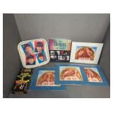 THE BEATLES COLLECTIBLES, BOOK, CARDS, TRAY