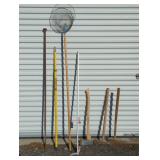 AXES, SLEDEGE HAMMER, PRY BAR