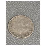 1854 SILVER 3 CENT PIECE