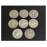 (8) SILVER QUARTERS