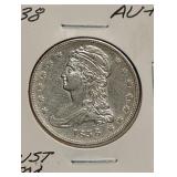 1838 BUST HALF DOLLAR
