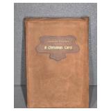 A CHRISTMAS CAROL BY CHARLES DICKENS - SUEDE BOUND