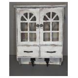 DECORATIVE FARMHOUSE STYLE WALL CABINET