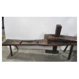 SCHNITZELBANK CARVING BENCH "SHAVING HORSE"