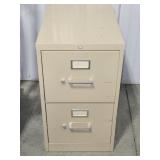 2 DRAWER HON METAL FILE CABINET