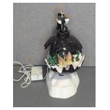 CERAMIC WINTER CHRISTMAS SCENE SET