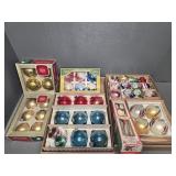 SHINY BRITE GLASS ORNAMENTS - VINTAGE