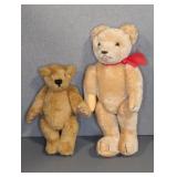 (2) JOINTED TEDDY BEARS - GRISLY & "BOTTA" BEAR