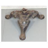 CAST IRON CLAW FOOT FLAG/LAMP STAND