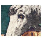 ANTIQUE CHASE MOHAIR CARRIAGE LAP BLANKET, 58"X45"