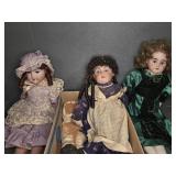 (3) PORCELAIN DOLLS