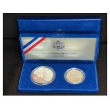 1986 US MINT PROOF LIBERTY SILVER $1 AND HALF