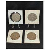 (4) FRANKLIN HALF DOLLARS