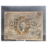 1863 10 CENT FRACTIONAL CURRENCY PIECE