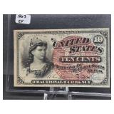 1863 10 CENT FRACTIONAL CURRENCY PIECE