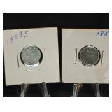 (2) SEATED LIBETY DIMES