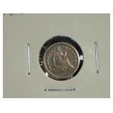 1856 SEATED LIBERTY HALF DIME