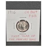 1916 MERCURY DIME