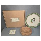 LONGENBERG BASKET & HOLIDAY PLATTER