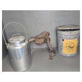 ANTIQUE CHERRY PITTER, SPIRAL MOTION FREEZER