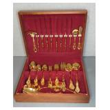 "GOLD" STYLE SILVERWARE SERVICE FOR 8