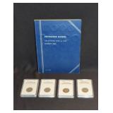 JEFFERSON NICKELS: (4 SLABBED) & PARTIAL ALBUM