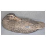 WOODEN DUCK DECOY - SIGNED