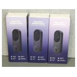 (3) SMART WI-FI DOORBELL CAMERA SETS