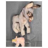 STEIFF  PIG AND DONKEY