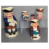 TOBY MUGS - BURLINGTON WARE, & UN MARKED