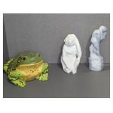 (3) CERAMIC STATUES