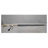 BRASS & MOTHER OF PEARL HANDLED UMBRELLA