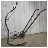 WALK-BEHIND CULTIVATOR, ANTIQUE SCYTHE