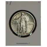 1917 STANDING LIBERTY QUARTER, TYPE 2