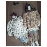 (2) NATIVE AMERICAN / ESKIMO STYLE DOLLS