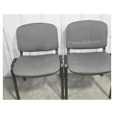 2 UPHOLSTERED OFFICE CHAIRS