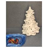 CERAMIC CHRISTMAS TREE 9"T