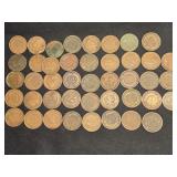 (43) INDIAN HEAD PENNIES