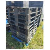 (10) HEAVY DUTY PLASTIC PALLETS - 40" X 48"